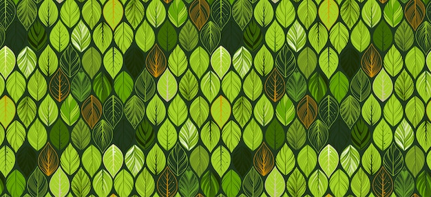 Abstract leaves seamless pattern . exotic wallpaper. Premium Vector