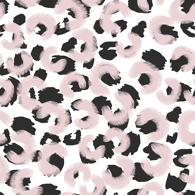 Abstract leopard skin seamless pattern Premium Vector