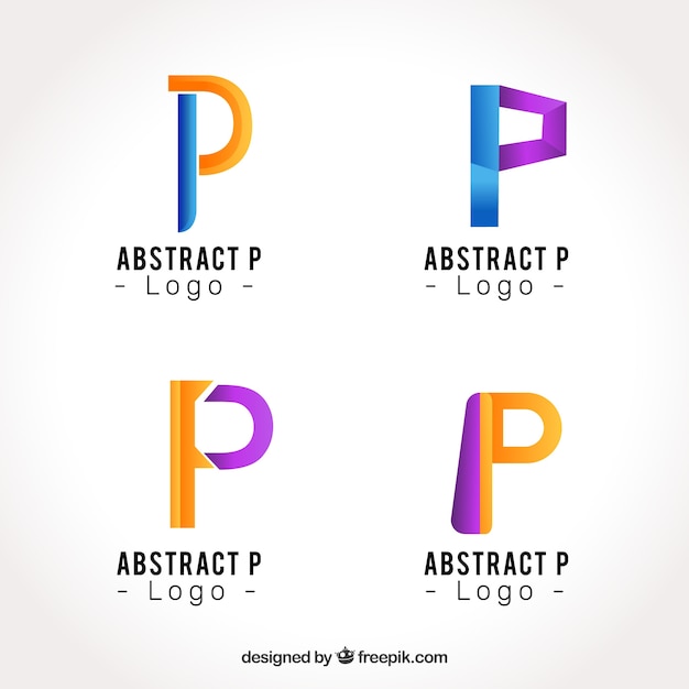 Download Free Abstract Letter P Logo Collectio Free Vector Use our free logo maker to create a logo and build your brand. Put your logo on business cards, promotional products, or your website for brand visibility.