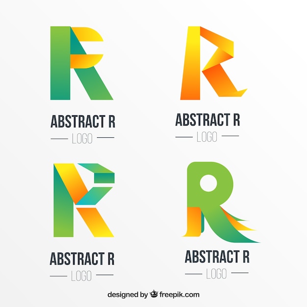 Download Free Download Free Abstract Letter R Logo Collection Vector Freepik Use our free logo maker to create a logo and build your brand. Put your logo on business cards, promotional products, or your website for brand visibility.