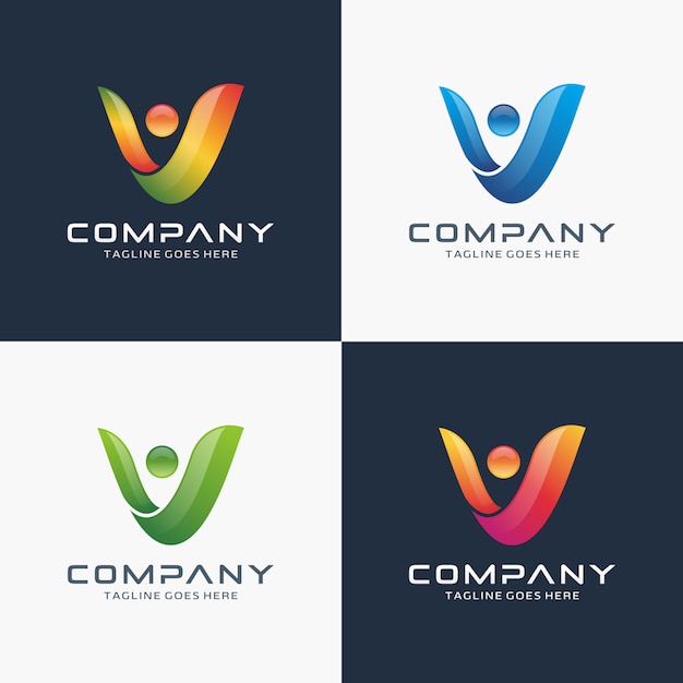 Download Free Abstract Letter V Logo Design With Dot Premium Vector Use our free logo maker to create a logo and build your brand. Put your logo on business cards, promotional products, or your website for brand visibility.