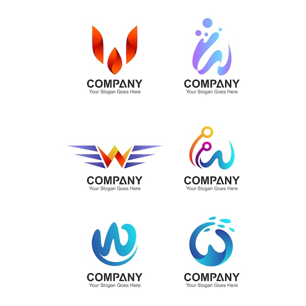 Download Free Abstract Letter W Logo Design Template Company Identity Use our free logo maker to create a logo and build your brand. Put your logo on business cards, promotional products, or your website for brand visibility.
