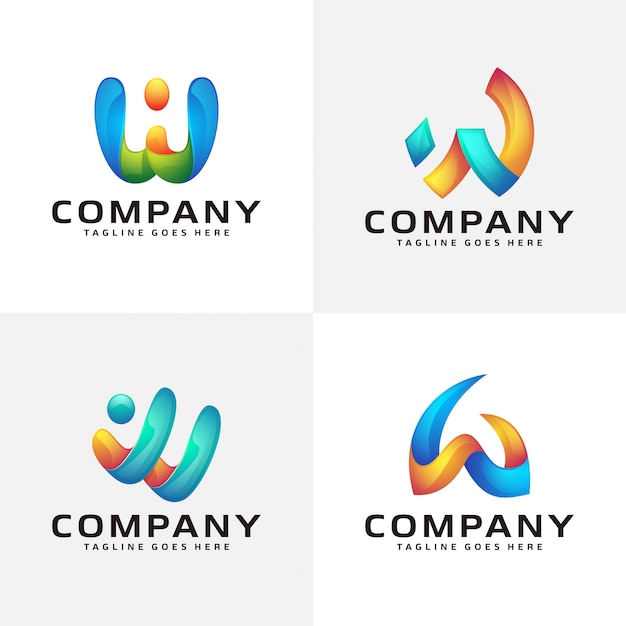 w logo design