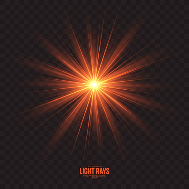 Abstract light rays effect vector background Premium Vector