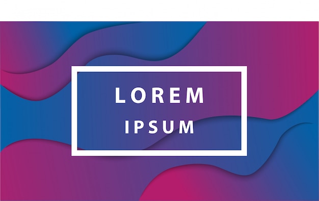 Abstract liquid color background design Premium Vector