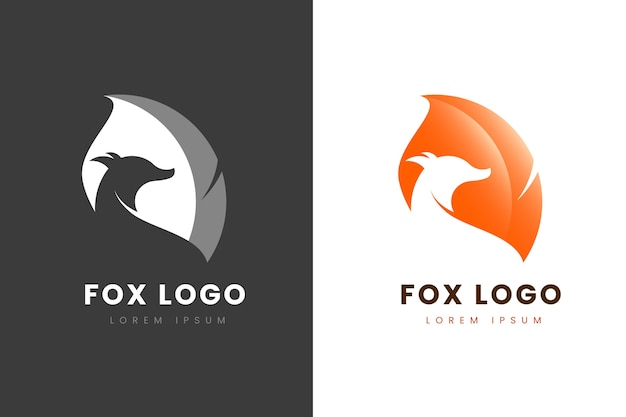 Premium Vector Abstract Logo In Two Versions