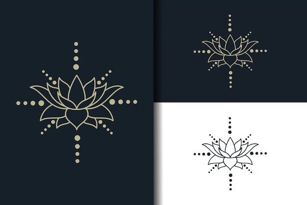 Premium Vector | Abstract lotus logo