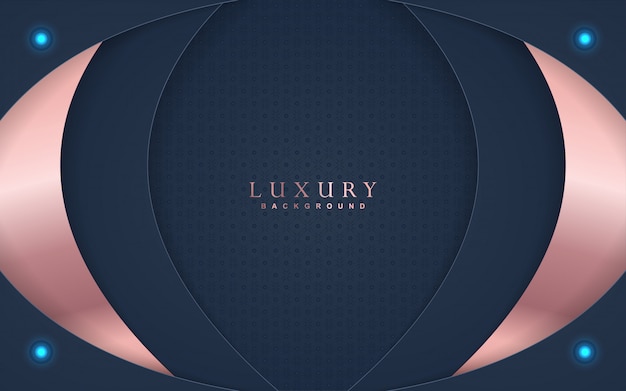 Premium Vector | Abstract luxury background with navy blue and rose