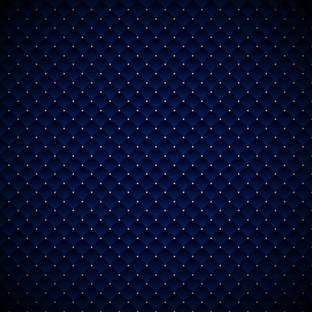 Abstract luxury blue geometric squares pattern design Premium Vector