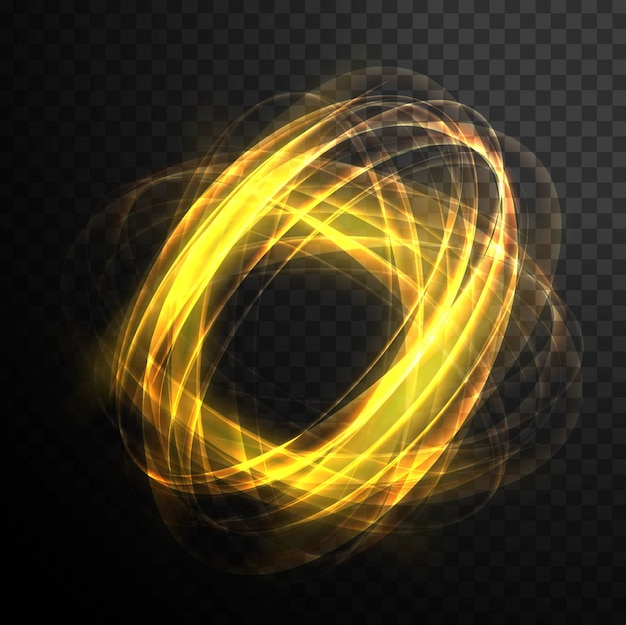 Abstract magic glowing swirl transparent light effect. bright shine ...