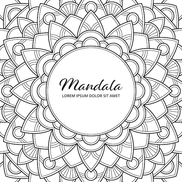 Download Premium Vector | Abstract mandala arabesque adult coloring ...