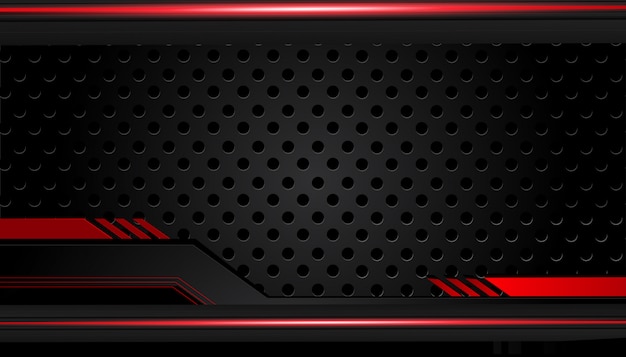 abstract metallic red black frame layout design tech metallic layouts