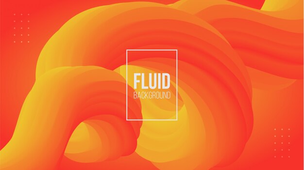 Abstract modern 3d fluid shape background Premium Vector