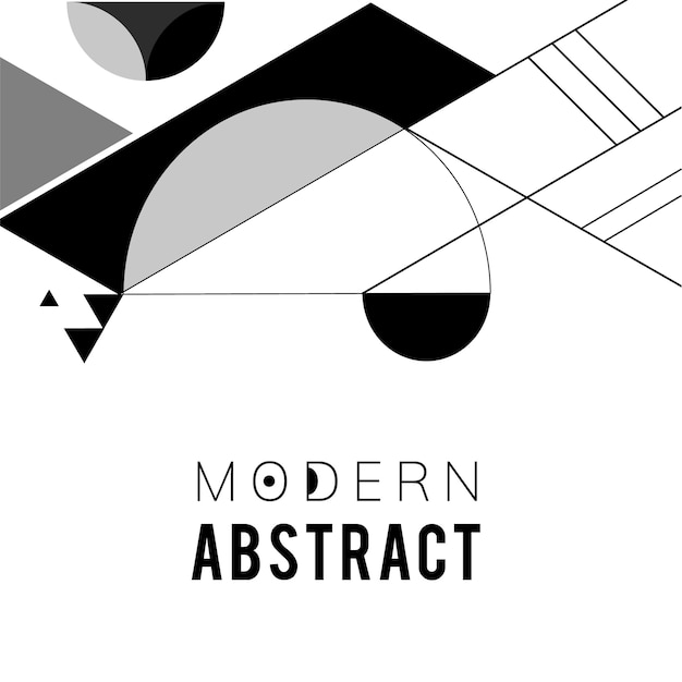 Free Vector Abstract modern black and white template