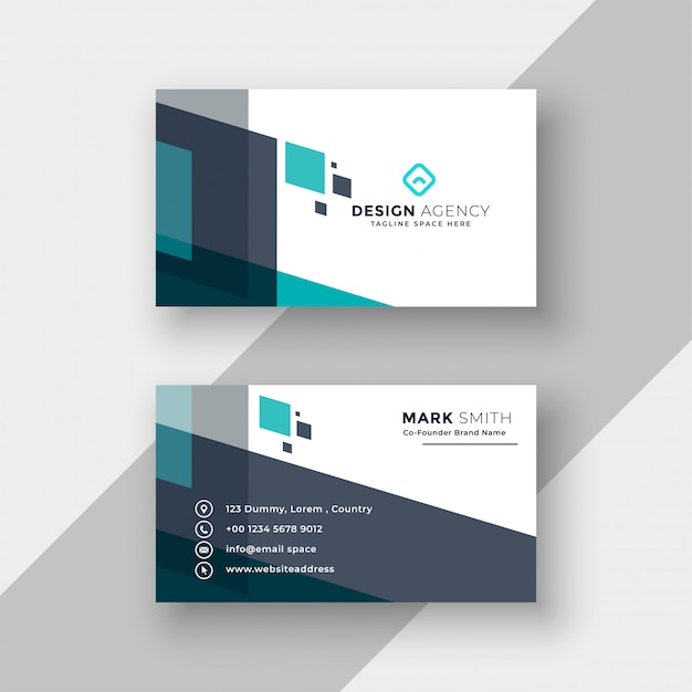 Abstract modern business card design