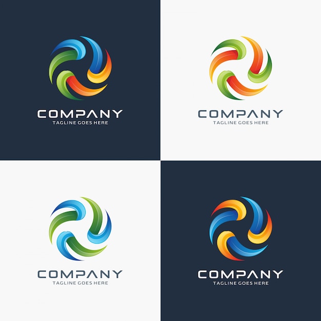 Premium Vector | Abstract modern circle logo design