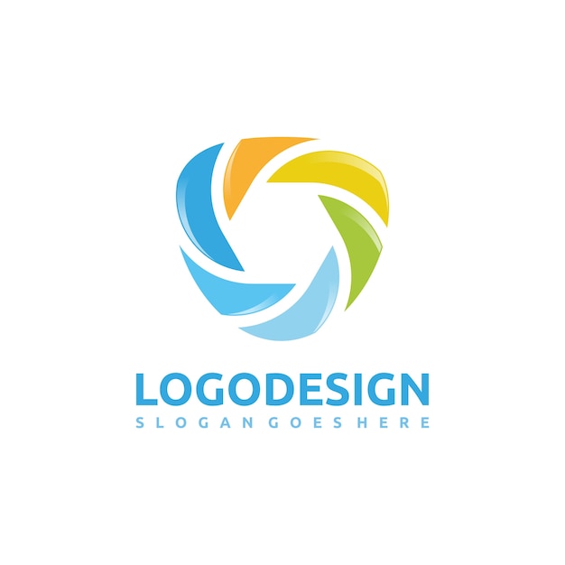 Abstract modern and colorful logo