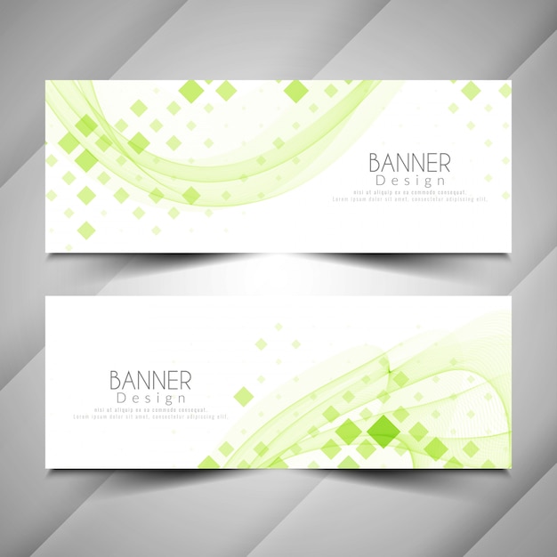 Download Free Vector | Abstract modern elegant banners design set