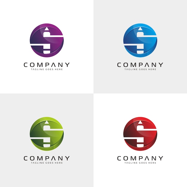 Download Free Abstract Modern Letter S 3d Logo With Pencil Premium Vector Use our free logo maker to create a logo and build your brand. Put your logo on business cards, promotional products, or your website for brand visibility.