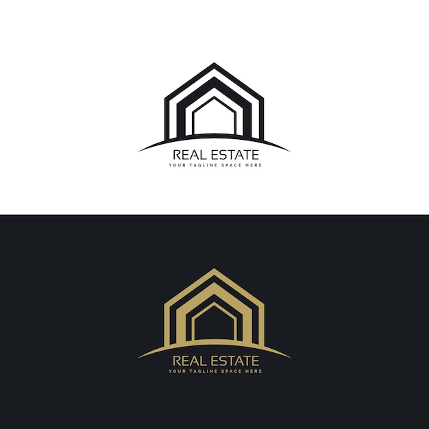 Abstract modern real estate logo Vector | Free Download