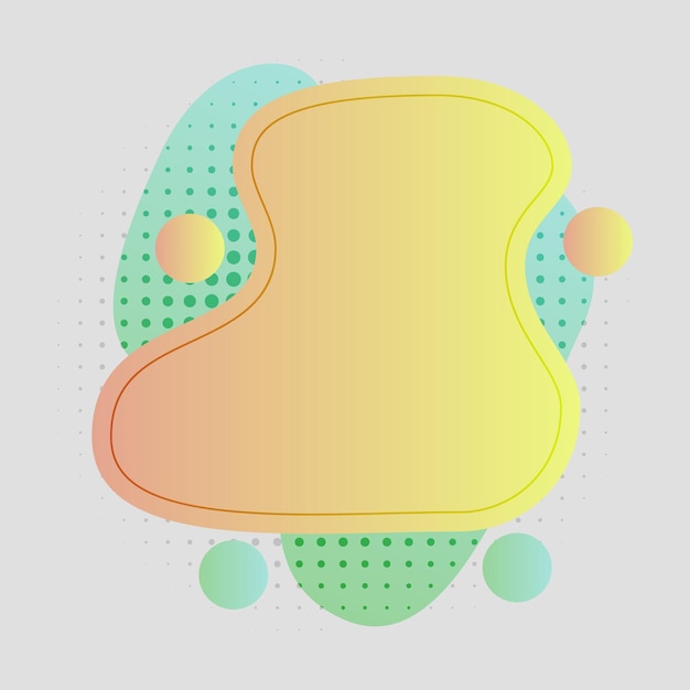 抽象 モダン 形 流体 スプラッシュ 多色 黄色 緑 ピンク ターコイズのグラデーションの壁紙の背景ベクトル図 プレミアムベクター