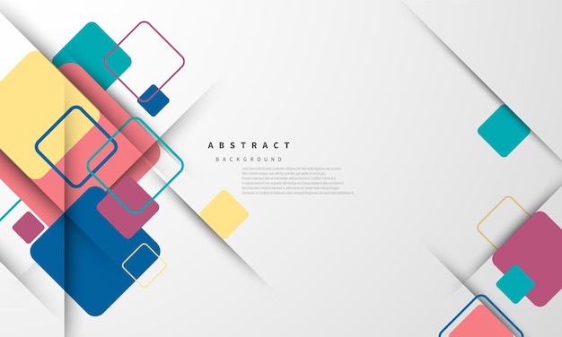 Premium Vector | Abstract modern shapes. postcard or brochure cover design.