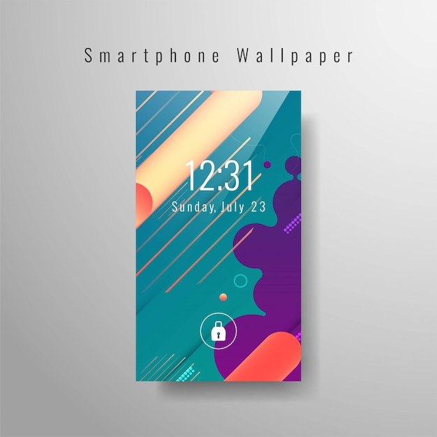 Abstract modern smartphone wallpaper | Free Vector