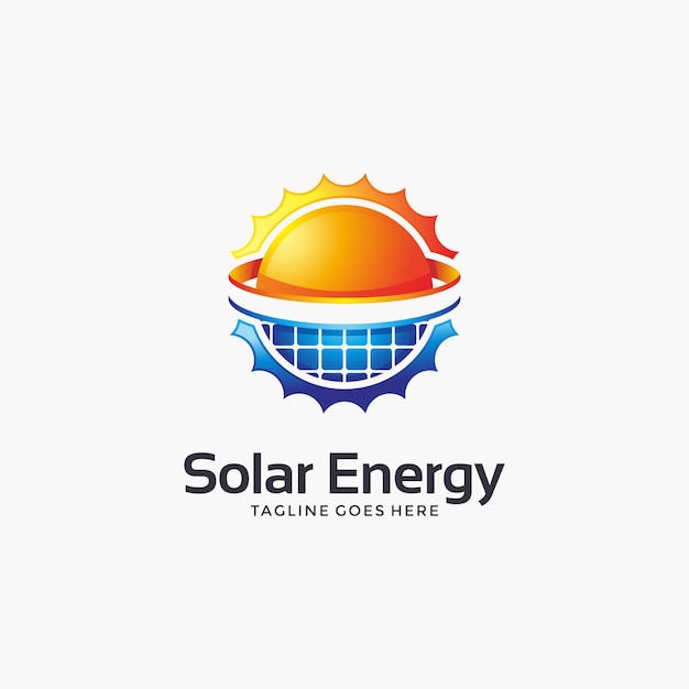 Premium Vector Abstract Modern Solar Energy Logo Design Template