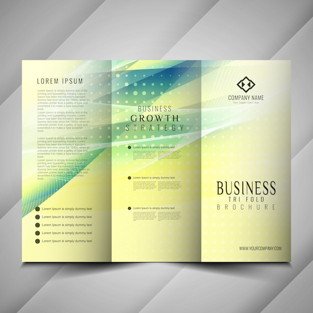 Premium Vector | Abstract modern trifold brochure template design