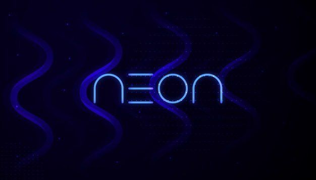 Premium vector abstract neon background design