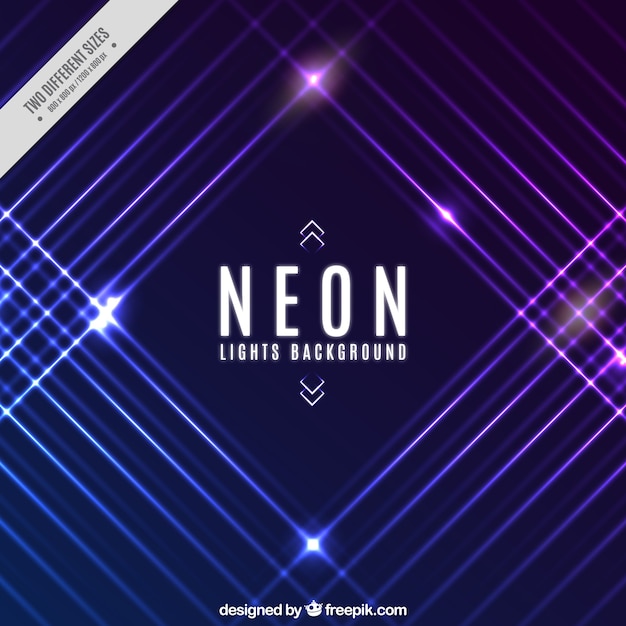 Free Vector | Abstract neon background with lines