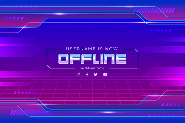 Download Free Abstract Offline Twitch Banner Free Vector Use our free logo maker to create a logo and build your brand. Put your logo on business cards, promotional products, or your website for brand visibility.