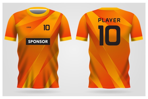 Download Premium Vector | Abstract orange soccer jersey uniform for ...