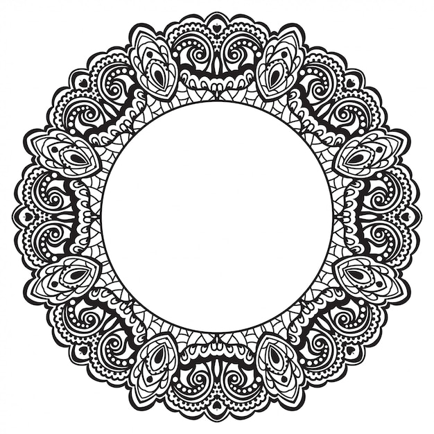 Premium Vector | Abstract ornate frame. element for design