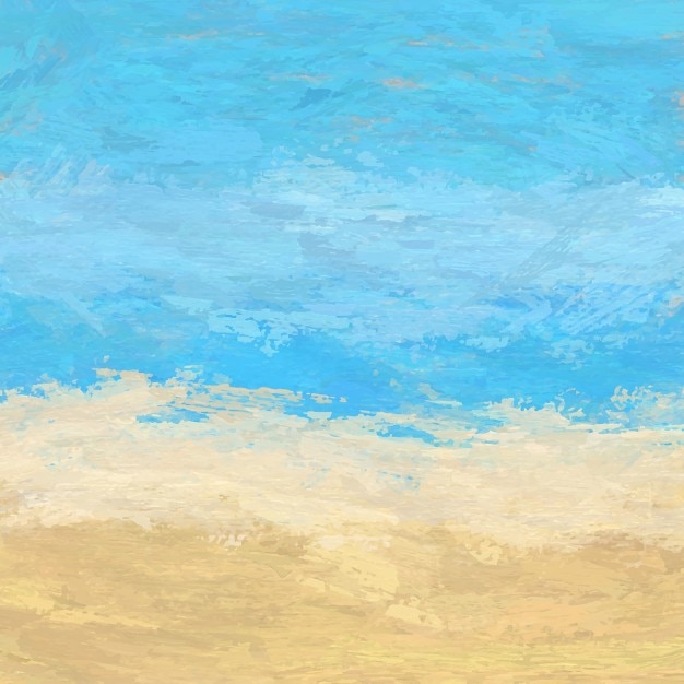 Abstract painted beach landscape background Vector | Free Download