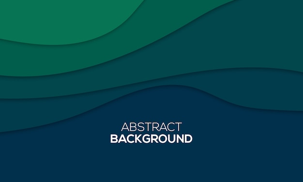 Abstract paper cut background Premium Vector