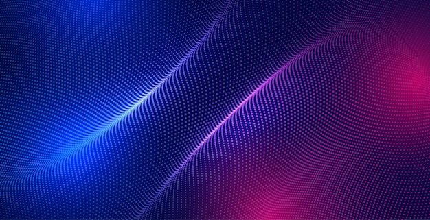 Abstract particles background with light effect | Free Vector