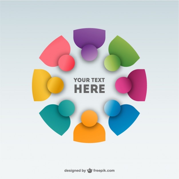 Abstract people team background design | Free Vector