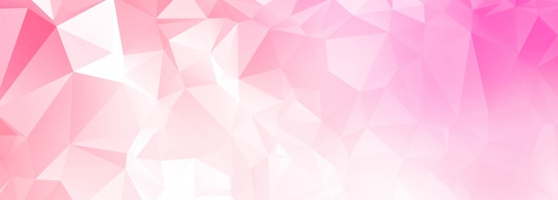 Free Vector | Abstract pink polygon banner background