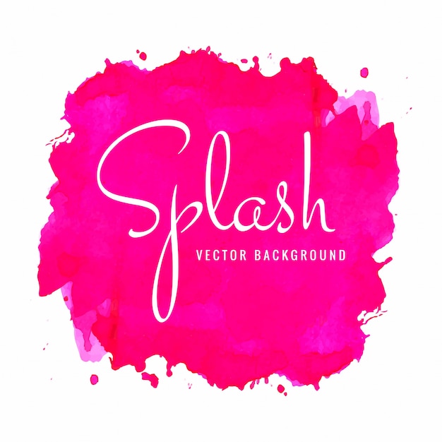 Free Vector | Abstract pink watercolor splash background