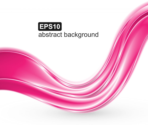 Premium Vector | Abstract pink waves background.