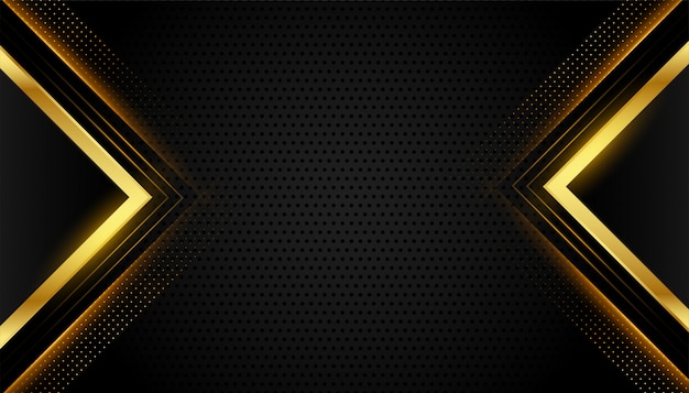 Free Vector Abstract Premium Black And Gold Geometric Background