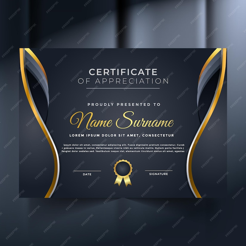 Premium Vector | Abstract premium certificate