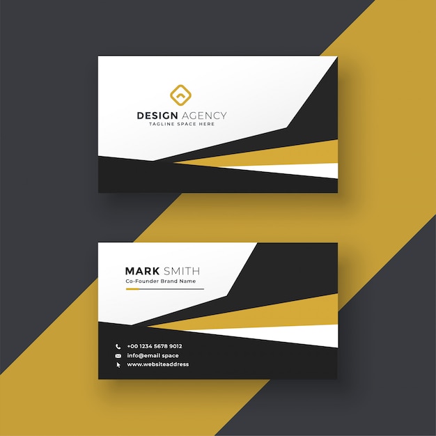 Abstract professional business card\
design