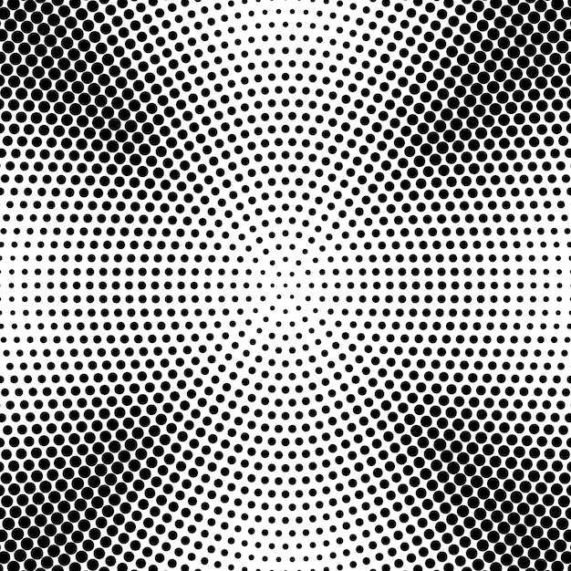 Abstract radial dotted halftone background Vector | Premium Download