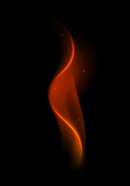 Premium Vector | Abstract red fire flame on background