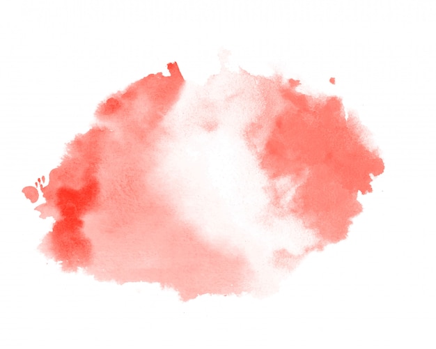 抽象的な赤いパステルカラー水彩テクスチャ染色背景 無料のベクター