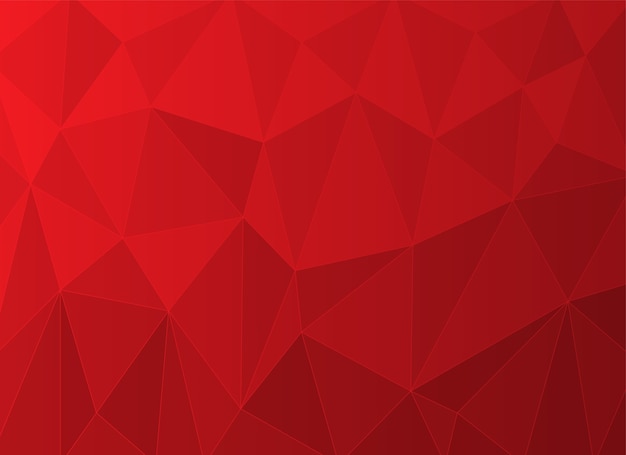 Premium Vector | Abstract red triangle background