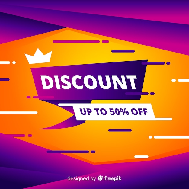 Abstract sale promotion banner template | Free Vector