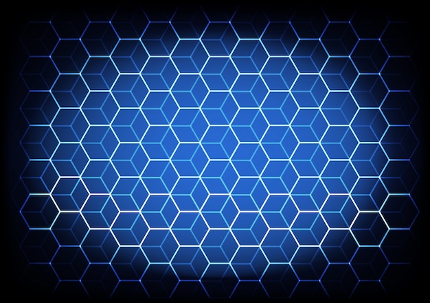 Abstract science and technology concept with hexagonal elements background Premium Vector
